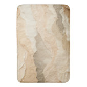 Natuurlijke organische getextureerde gescheurde la badmat (Voorkant Verticaal)