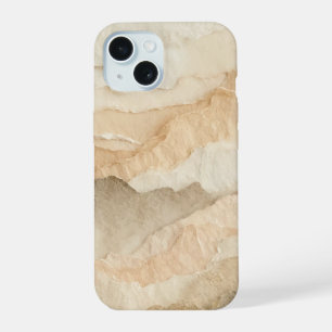 Natuurlijke Organische Getextureerde Gescheurde La iPhone 15 Case