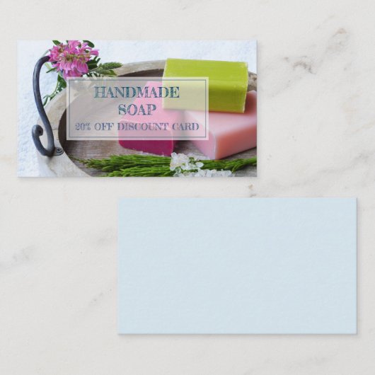 Natuurlijke organische handgemaakte zeep Korting K (Voorkant / Achterkant)