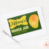 Natuurlijke Organische Mango Jam Rechthoekige Sticker (Envelop)