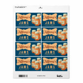 Natuurlijke Organische | Oranje marmelade | Handge Etiket (Full Sheet)