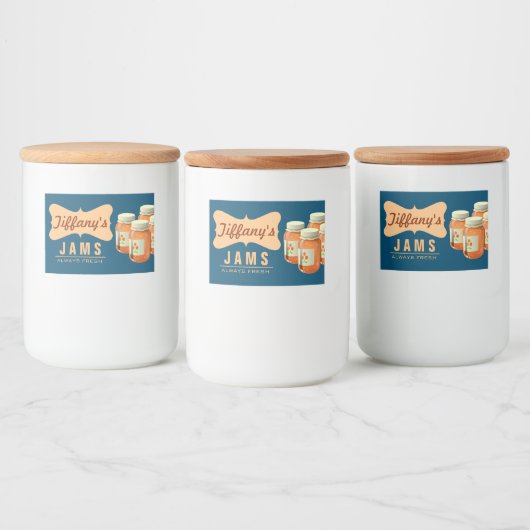 Natuurlijke Organische | Oranje marmelade | Handge Voedselcontainer Etiket (Flessen)