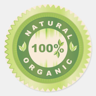 Natuurlijke organische Stickers