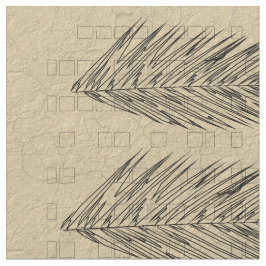 Natuurlijke palmbladeren tekenen op papiertextuur stof