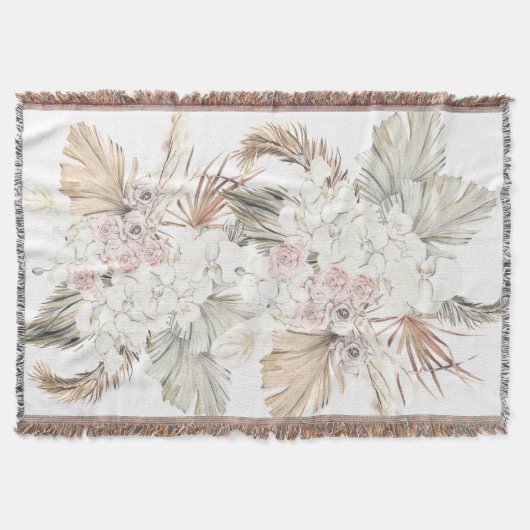 Natuurlijke Pampas gedroogd gras tropisch Oerwoud Deken (Voorkant)