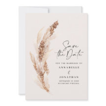 natuurlijke pampas gras trouwfoto behalve datum