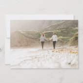 natuurlijke pampas gras trouwfoto behalve datum save the date (Achterkant)