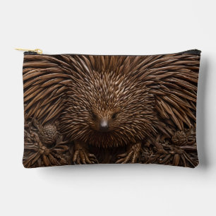 Natuurlijke Pen: De Australische Echidna in Hout, Etui
