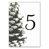 Natuurlijke pine-kloon op het witte huwelijk kaart (Achterkant)