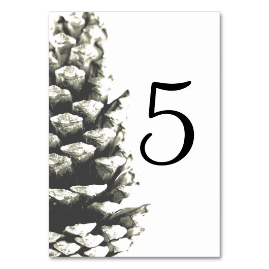 Natuurlijke pine-kloon op het witte huwelijk kaart (Achterkant)