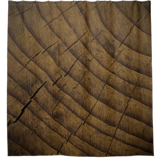 Natuurlijke Pine Wood Achtergrond. Grondstoffen. O Douchegordijn (Voorkant)