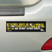 NATUURLIJKE RECHTEN BUMPERSTICKER (Op auto)