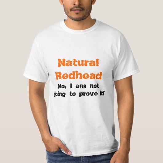 Natuurlijke Redhead T-shirt (Voorkant)