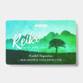 Natuurlijke Reiki Master Yoga Meditatie instructeu Badge (Voorzijde)