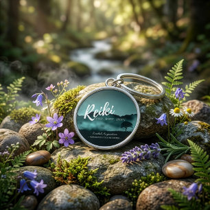 Natuurlijke Reiki Meester en Yoga Meditatie instru Sleutelhanger