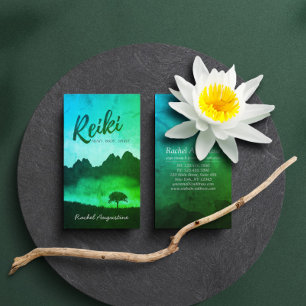 Natuurlijke Reiki Meester Yoga Meditatie instructe Visitekaartje