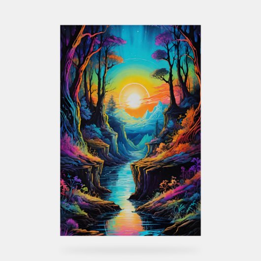 natuurlijke reis acryl bord (Voorkant)