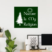 Natuurlijke religie poster (Thuiskantoor)