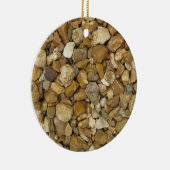 Natuurlijke rivier de Pebbles Keramisch Ornament (Rechts)