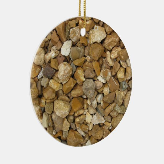Natuurlijke rivier de Pebbles Keramisch Ornament (Rechts)