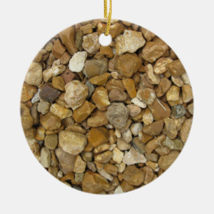 Natuurlijke rivier de Pebbles Keramisch Ornament