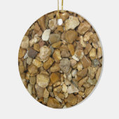 Natuurlijke rivier de Pebbles Keramisch Ornament (Links)