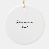 Natuurlijke rivier de Pebbles Keramisch Ornament (Achterkant)