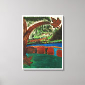 Natuurlijke rivieren met de uitgezette Canvasprin Canvas Afdruk (Voorkant)