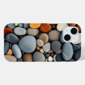 Natuurlijke rivierkeien aardetinten esthetische te Case-Mate iPhone case (Achterkant (horizontaal))