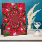 Natuurlijke Rode Bloem Witte Veren caleidoscoop ku Fotoplaat (Zijkant)