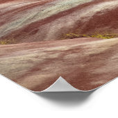 Natuurlijke rode gekleurde heuvels poster (Hoek)