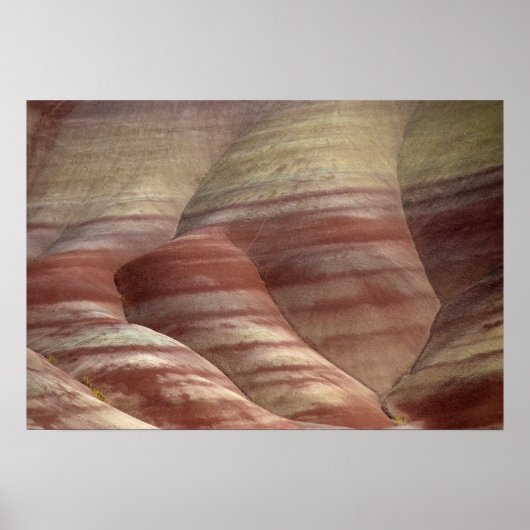 Natuurlijke rode gekleurde heuvels poster (Voorkant)