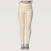 Natuurlijke rode witte bessen Oranje bladeren late Leggings (Voorkant)