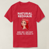 Natuurlijke roodroegeiggift t-shirt (Design voorkant)