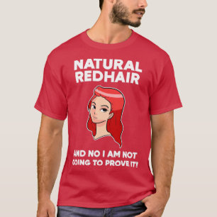 Natuurlijke roodroegeiggift t-shirt