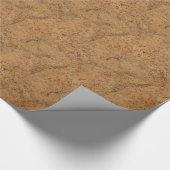 Natuurlijke rookkurk Bark Hood Graan Kijk uit Cadeaupapier (Hoek)