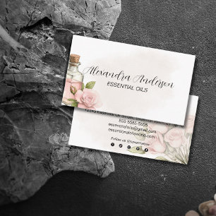 Natuurlijke Roos etherische oliën Waterverf Bloeme Visitekaartje