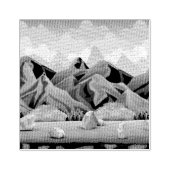 Natuurlijke rots berg rubberstempel (Afrduk)