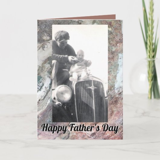 Natuurlijke Rots Gedempte Kleuren Foto  Kaart (Voorkant)