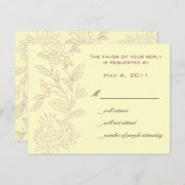 Natuurlijke/Roze Bewaar de Datum RSVP Kaartje (Voorkant / Achterkant)