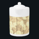 Natuurlijke Rozen Theepot<br><div class="desc">Cream Country Chic Rozen Design Teapot.</div>