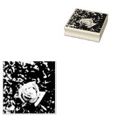 Natuurlijke Rozenknop Rubberstempel (Gestempeld)