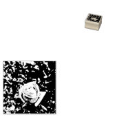 Natuurlijke Rozenknop Rubberstempel (Gestempeld)