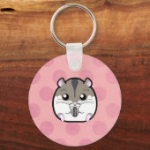 Natuurlijke Russische Dwarf Hamster Sleutelhanger (Voorkant)