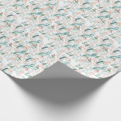 Natuurlijke Rustieke Kerstmis Cadeaupapier (Hoek)