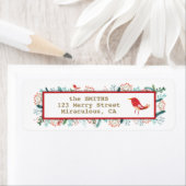 Natuurlijke Rustieke Kerstmis Etiket (Insitu)