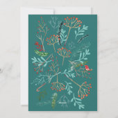 Natuurlijke Rustieke Kerstmis Feestdagenkaart (Achterkant)