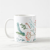 Natuurlijke Rustieke Kerstmis Koffiemok (Links)