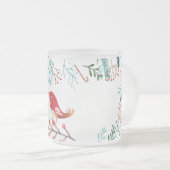 Natuurlijke Rustieke Kerstmis Matglas Koffiemok (Voorkant rechts)