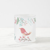 Natuurlijke Rustieke Kerstmis Matglas Koffiemok (Center)